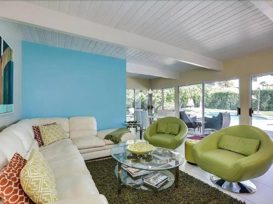 Serene 4 Bed 3 Bath Heated Pool Natural Backyard Heart Of Palm Springs Exteriör bild