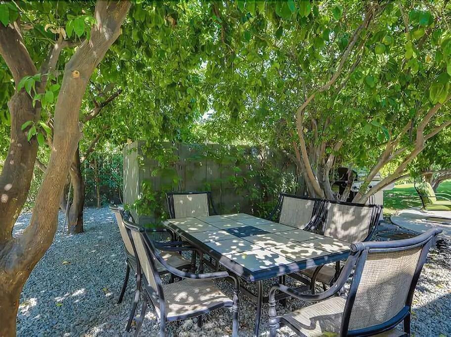 Serene 4 Bed 3 Bath Heated Pool Natural Backyard Heart Of Palm Springs Exteriör bild